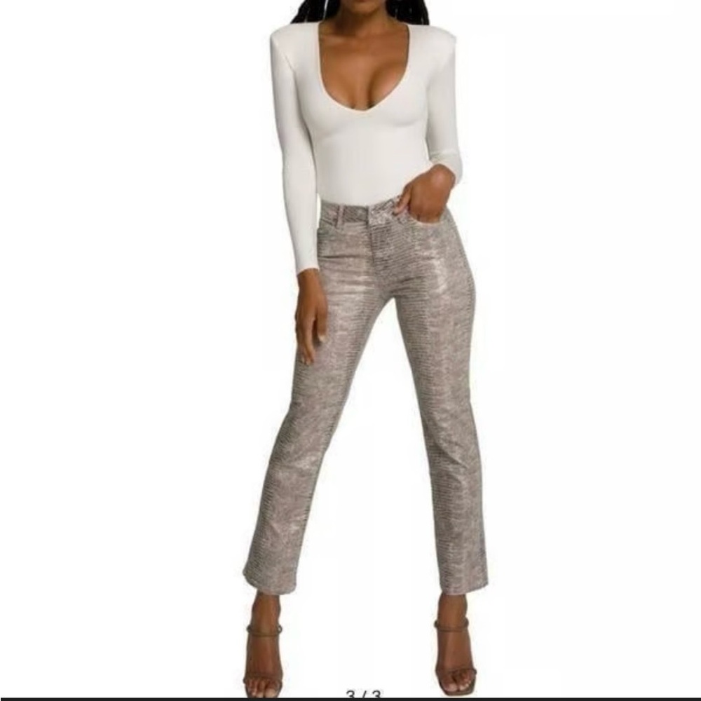 Good American Women's Straight Leg Jeans - Gray